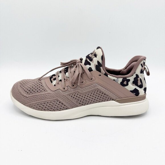 APL Shoes - APL Techloom Tracer Women's Size 8.5 Sneakers Shoes Almond Pristine Leopard